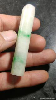 清代翡翠老翎管